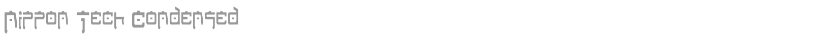 Nippon Tech font preview